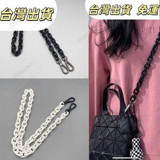 背帶2024新品三宅一生mini亞克力改鏈條包包鏈條包帶背帶手機鏈包帶子單買斜挎