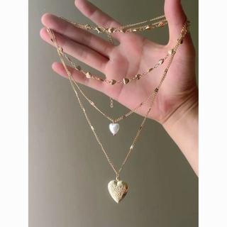 Vintage 古著「Locket Story」愛心鎖骨鏈