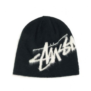 Stussy Brushed Out Stock Skullcap Black 針織帽 毛帽 黑色 1321191-BK