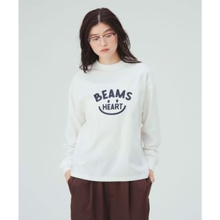 BEAMS HEART / 女裝 微笑 LOGO 長袖 T恤