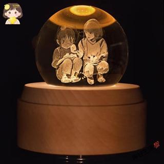 檸好生活💯熱賣千與千尋音樂盒宮崎駿旋轉治癒系臥室八音盒生日禮物情人節禮物