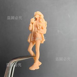免運🚀1/64 微縮人偶 3D 列印模型人偶 沙盤場景擺件 高精度白模人偶 微縮模型公仔 鐵道沙盤人偶 建築模型人偶 手