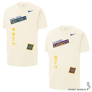 Nike 短袖上衣 男裝 NBA 純棉 勇士隊/湖人隊【運動世界】FV9266-901/FV9274-901