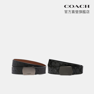 【COACH】飾片針扣可裁剪雙面腰帶，38MM-多色任選(CQ009/CQ012)｜官方直營