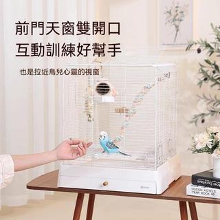 ✨台灣出貨⭐ 鳥籠子大號 鸚鵡豪華別墅 不鏽鋼鳥籠 觀景鳥別墅 白鐵鳥籠 專業達洋5000籠子 鸚鵡專用 鐵絲鳥籠 鳥籠