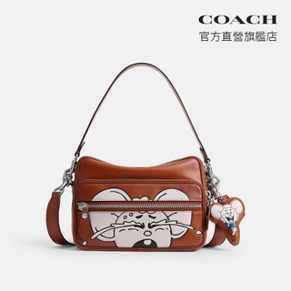 【COACH】BRAIN DEAD KACHI MOUSE DAKOTA 圖案斜背手袋-琥珀色(CEO01)