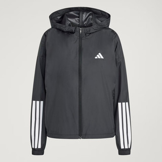 Adidas 愛迪達 Hyg Windy JX1872 女 風衣 運動外套 輕量 連帽 防撕裂 防潑水 黑