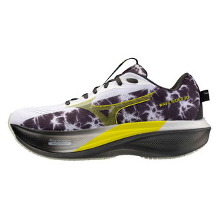 Mizuno 美津濃 Wave Rider 30 J1GU262281 男 慢跑鞋 阿姆斯特丹 黑白 黃