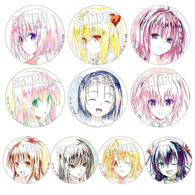 🎐To LOVEる-とらぶる-🎐出包王女 週邊 出包王女Darkness 動漫徽章 夢夢金色闇影芽亞 定製鐵底吧唧A Z