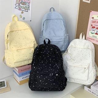 🎒大容量 韓系ins風星星雙肩包 女大容量初中女生高中學生書包 休閒旅行揹包 背包 書包 後背包女 後背包 大容量