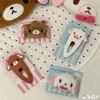 人氣單品🌸三麗鷗Sugarbunnies甜點兔髮夾可愛卡通少女心邊夾劉海夾學生髮卡