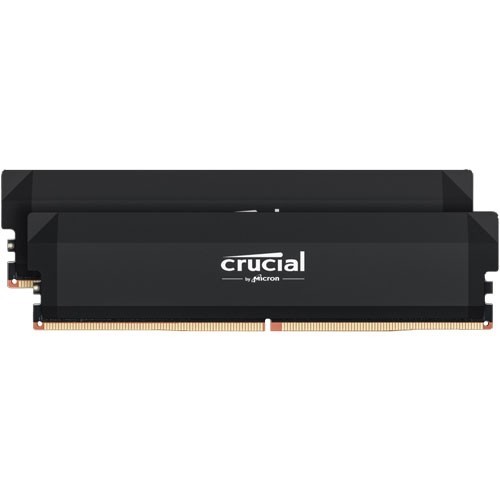 Micron 美光  Crucial PRO DDR5 6000 64GB(32G*2) CL40超頻(黑散熱 綠風潮