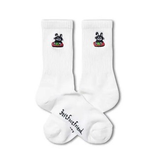 BFF Rabbit Escape Sock White 遊戲兔子 白色 中筒襪 襪子 BFF-26 [台灣現貨]