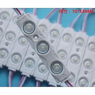 台灣現貨 LED2835三燈注塑防水魚眼模組 DC12V/AC110V 冷白/暖白光 (帶3M背膠) 照明燈 招牌燈