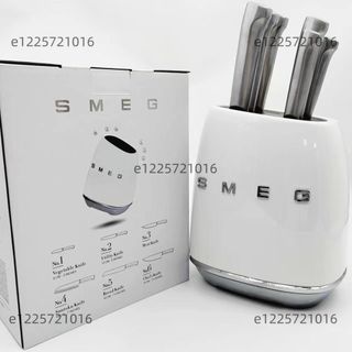 原版smeg斯麥格刀架套裝復古家用廚房不鏽鋼日式刀水果刀全套刀具/7