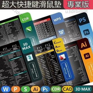 優選好物🎉超大滑鼠墊 加厚辦公快捷鍵大全 護腕大號ps做圖cad桌面鍵盤墊 超大滑鼠墊 滑鼠桌墊 滑鼠墊 鍵盤墊