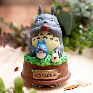 吉卜力 日本正品 陶瓷 音樂鈴 龍貓們吹笛 宮崎駿 龍貓 灰龍貓 藍龍貓 音樂盒 陶瓷音樂盒 收藏 禮物 陶瓷音樂鈴