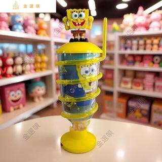 熱賣款海綿寶寶吸管水杯兒童趣味LED燈吸管杯超萌