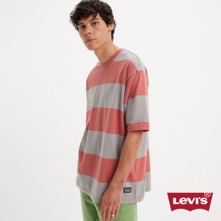 Levi's Skateboarding 男款 舒適條紋短袖BOX Tee 熱賣單品 A1005-0019