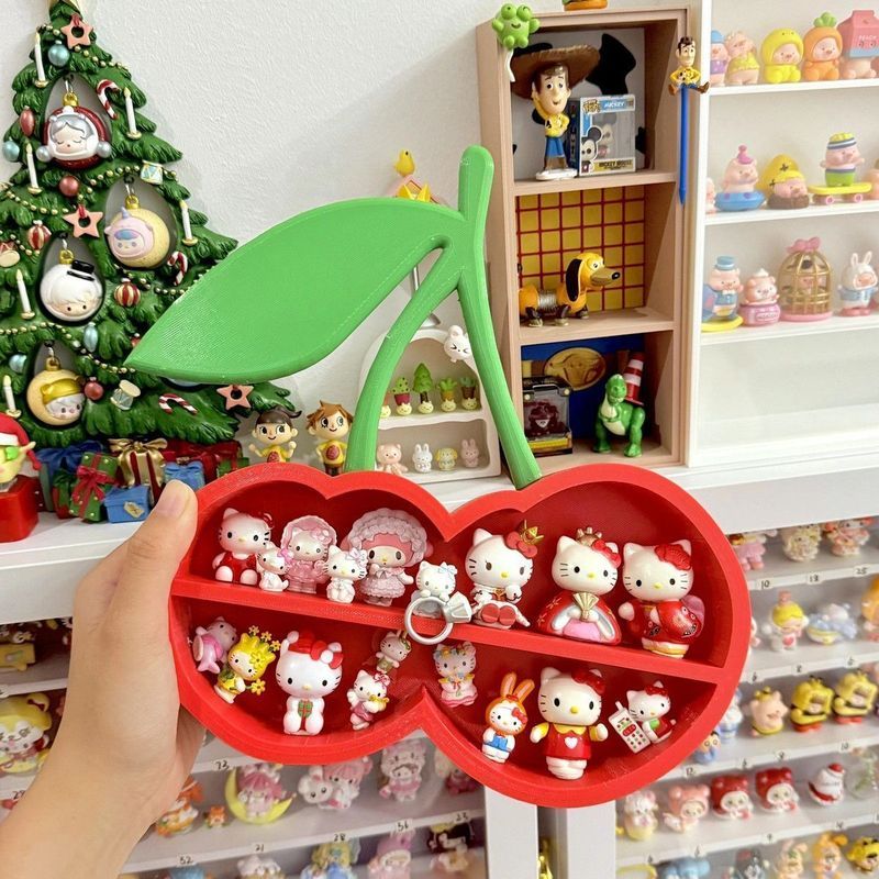 📚讀書好物📚櫻桃炸彈多層樂高展示架3D打印桌面收納架新奇收納學生