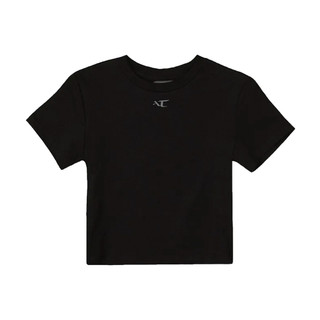 ANONYMOUS TALKING PLEATED TEE 女版短T 黑色