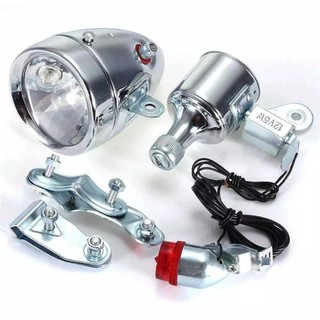 【12V6W自發電】自行車發電機改裝磨電燈 復古前燈尾燈 腳踏車車燈 腳踏車後燈 腳踏車尾燈 自行車前燈 腳踏車改裝品
