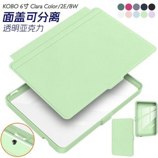 透明分離殼適用Rakuten Kobo 6吋Clara Color/2E/BW可拆卸保護套