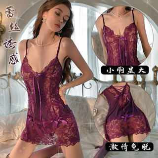 台灣熱賣色氣 情趣內衣睡衣女套裝性感透明蕾絲製服誘惑角色扮演透視裝839-L0901 X0XZ