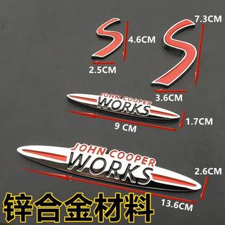 機車車貼 汽車車貼 裝飾車貼cooper s字標金屬車標字母車貼 迷你改裝車標貼中網標汽車尾標