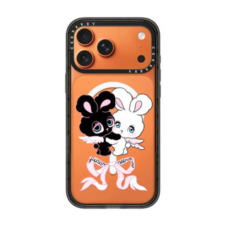 foxy illustrations軟萌小兔小貓可愛風貼紙適用於蘋果18ProMax/17Pro/16/15系列手機殼