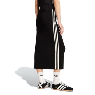 ADIDAS 女 KNIT 3S SKIRT 針織長裙-JW2661/62