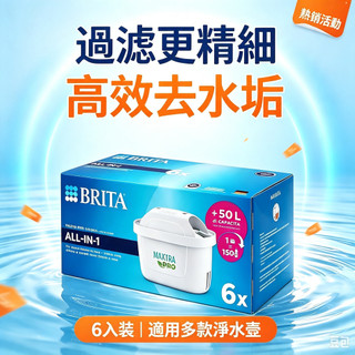 🔥免運 限時下殺 台灣出貨🔥 2026新款 濾芯德國製 BRITA MAXTRA PRO +去水垢專家濾芯6入 濾水