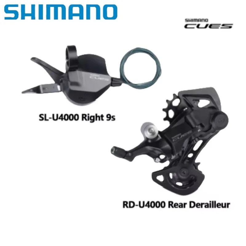 Shimano CUES U4000 9Speed 迷你 SL U4000 變速桿 RD 後變速器適合山地自行車自行車
