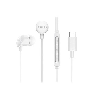 PHILIPS 飛利浦 TAE2146WT 高音質入耳式 Type-C 耳機/白 綠風潮
