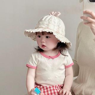 ⚡特惠開搶 錯過無補 小孩帽子 帽子 男童女童漁夫帽 盆帽 夏季薄款 小孩帽子春秋薄款透氣隔熱蕾絲花邊公主漁夫帽女夏季