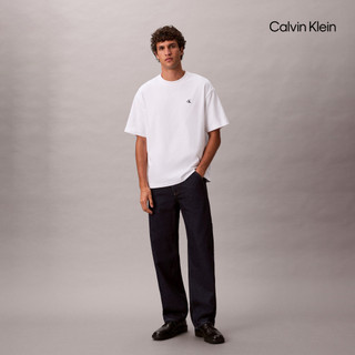 【Calvin Klein】 CK Calvin Logo 圓領上衣 白色