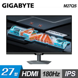 【GIGABYTE 技嘉】M27QS 27型 2K 180Hz 電競螢幕