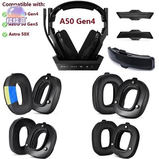 【糯糯】適用於羅技 Astro A50 Gen4 Gen5 A50X 耳墊套耳墊適用於遊戲耳機耳罩耳機配件的冷卻凝膠耳墊