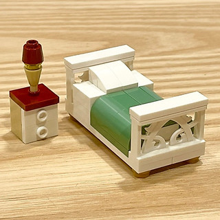 LEGO 樂高 MOC 床 附床頭櫃 全新零件創作