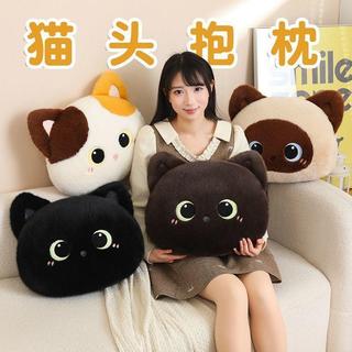 新品在臺✨️抱枕三花貓動物系列超萌貓咪小貓抱枕黑貓咪公仔玩偶貓辦公用靠墊