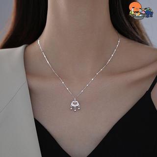 台灣監製✅純銀項鍊 銀項鍊女 長項鍊 925銀如意平安鎖新中式項鍊女輕奢小眾設計吉祥如意長命生日禮物送女友