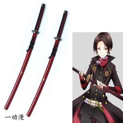 鬆元下、刀劍亂舞加州清光cos刀鳴狐動漫周邊cosplay沖田總司武器木質道具