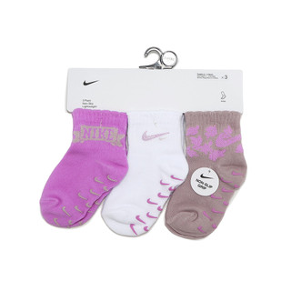 Nike 寶寶襪 Non Slip Lightweight 小童 粉棕 短襪 NY2613023TD-002 [ACS]