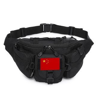 【臺灣出貨 免運】限時下殺戶外戰術三聯腰包摩托車騎行斜挎包便攜一體胸包張起靈cos揹包