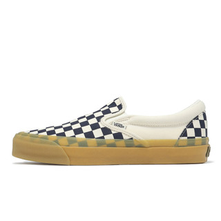 Vans 休閒鞋 Lx Classic Slip-On 98 男女鞋 米藍 棋盤格 懶人鞋 VN000E96GR1
