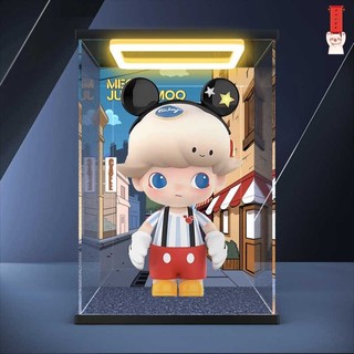 泡泡瑪特 400%展示盒 亞克力展示盒 labubu 適用MEGA JUST DIMOO米奇400%1000%大娃擺件