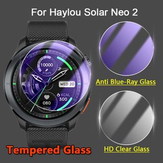 9M鋼化玻璃適用於Haylou Solar Neo 2手錶 2.5D高畫質防紫光護眼防摔保護貼膜
