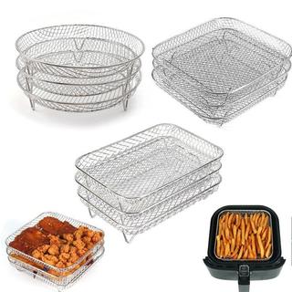 Air fryer multi-layer grill rack 304 stainless steel mesh gr