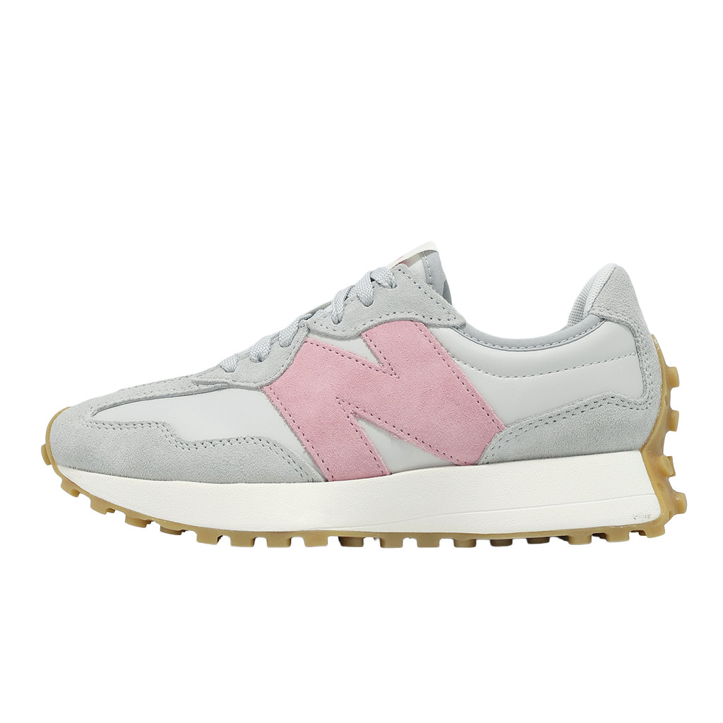 New Balance NB 休閒鞋 327 女鞋 灰 粉紅 復古 麂皮 膠底 紐巴倫 [ACS] WS327KAZ-B