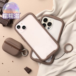 【糯糯】棕色 Iface 防震殼灰色透明手機殼相容 iPhone 16 15 14 13 12 11 Pro max 迷